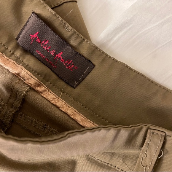 italian beige/tan flare pants - Picture 4 of 4